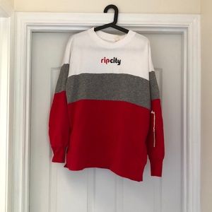 Tailgate Oversize Portland TrailBlazers Crew SizeS
